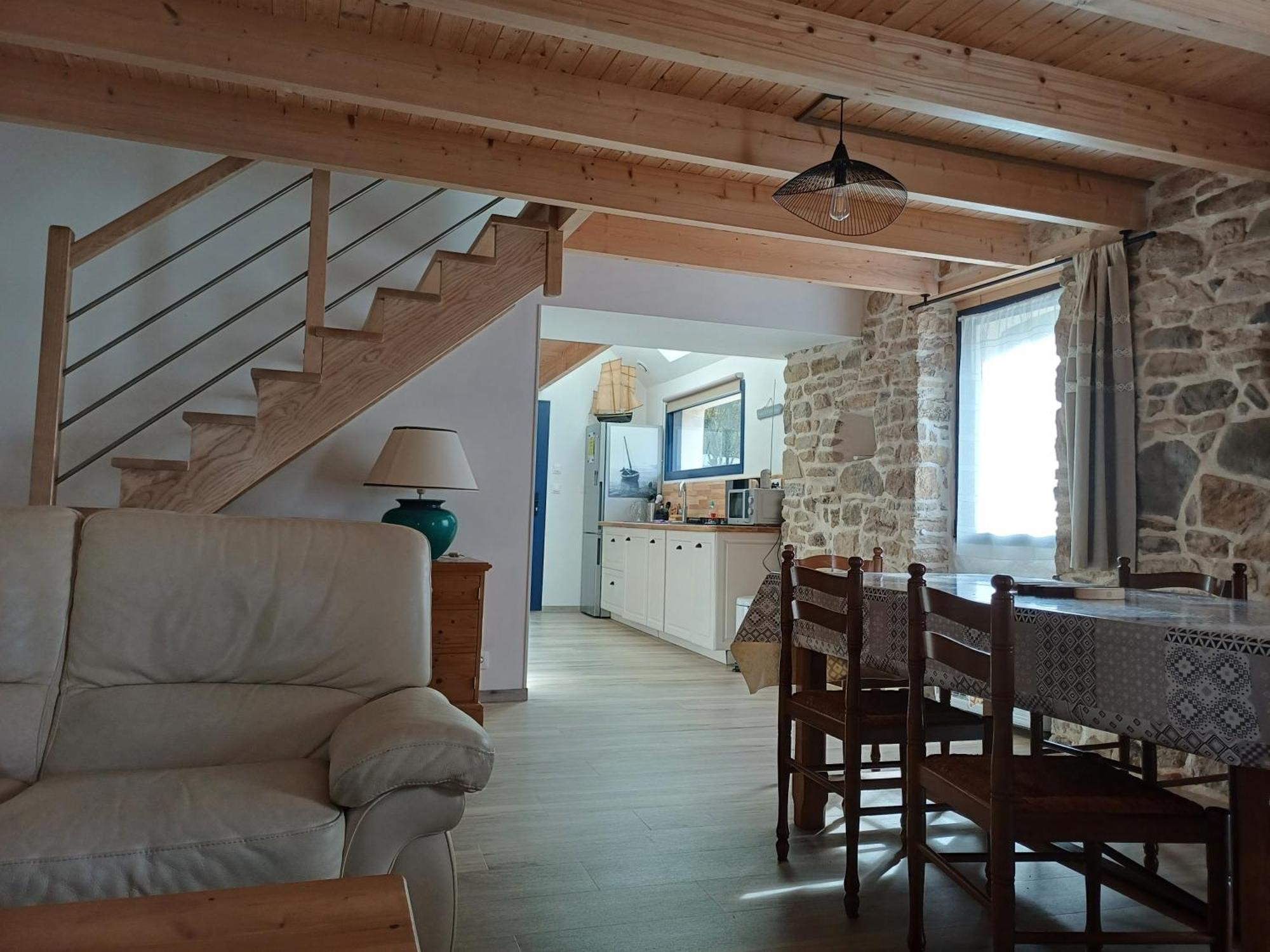 Charmante Petite Maison Rostiviec Bord De Mer Loperhet Esterno foto
